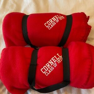 2 new Cornell class of ‘72 picnic or travel fleece blankets